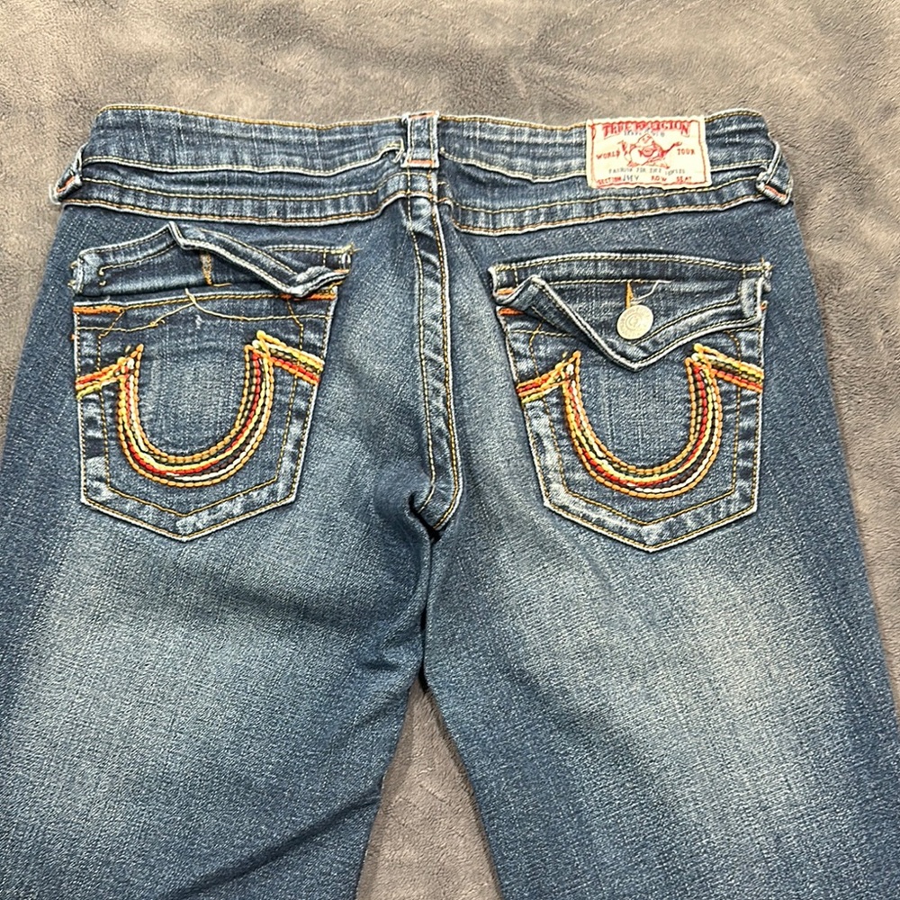 True Religion Blue Boot Cut Jeans